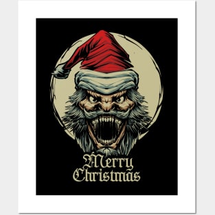 monster santa claus Posters and Art